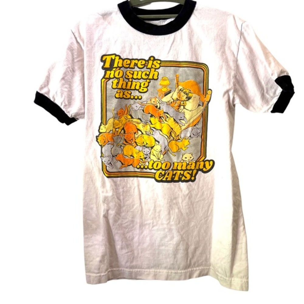 Black Matter ‘There’s No Such Thing as Too Many‎ Cats’ T-shirt Small